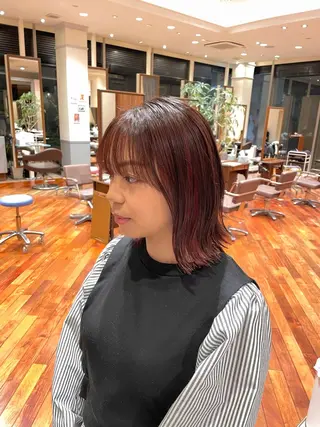 ショート カラー 大阪梅田 稲葉利也斗のヘアスタイル