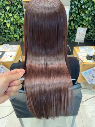 セミロング カラー カットモデル募集 ロロネー三国のヘアスタイル