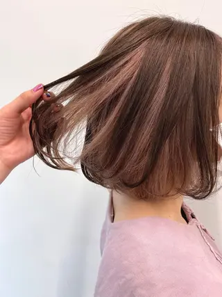 ミディアム カラー momo所属・メンズヘアメイク 🩵Mayuki🩵のヘアスタイル