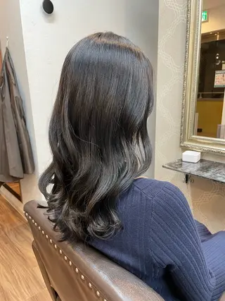 セミロング カラー hair deep /田口貴也のヘアスタイル