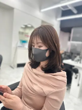 ロング カラー パーマ ヘアアレンジ メンズ キッズ ♥️韓国ヘア レイヤー♥️ゆりのヘアスタイル