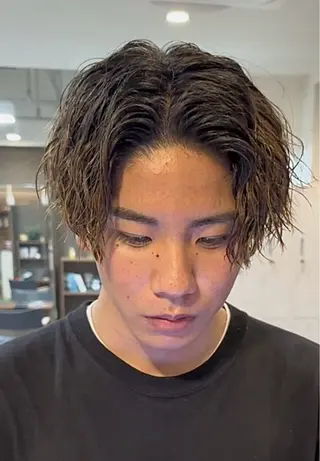 パーマ メンズ 年間2000名担当◎ パーマ職人/仲原佑樹のヘアスタイル