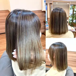 ミディアム パーマ Annon プライベートサロンのヘアスタイル