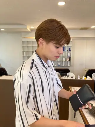 ショート カラー メンズ Hair Musee柱店所属・靏 美咲のヘアスタイル