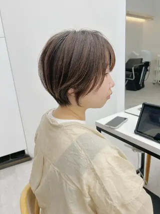 ショート 名古屋/艶カラー🫧 /アレンジ/ショートのヘアスタイル