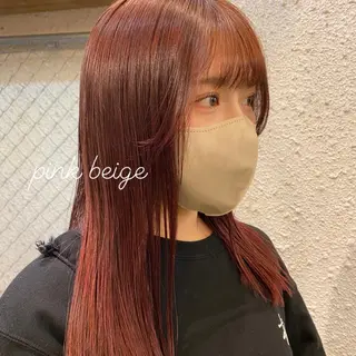 ロング カラー ヘアアレンジ 押切 響　のヘアスタイル