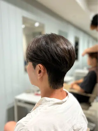 ショート パーマ メンズ 韓国メンズヘア/ ダウンパーマ/歩夢のヘアスタイル