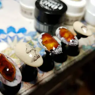 ミディアム ネイル nail yu-joy所属・yuu -joynailのネイルデザイン