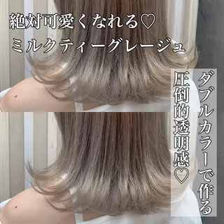 ミディアム 💖レイヤー×美髪 💖momoのヘアスタイル