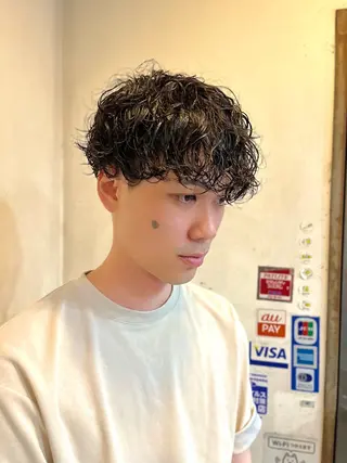 ショート パーマ メンズ daichi (UMM)のヘアスタイル