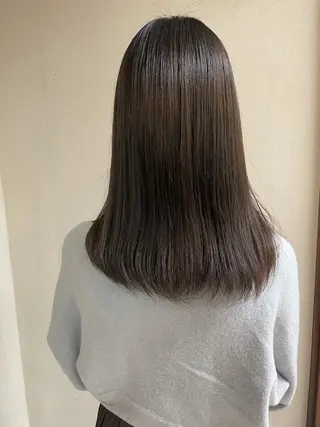 セミロング カラー ケアブリーチ /髪質 改善/古橋圭史郎のヘアスタイル