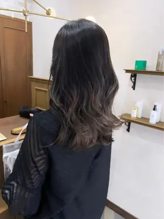 セミロング カラー CIEL中央町店所属・高野響生 /透明感カラーのヘアスタイル