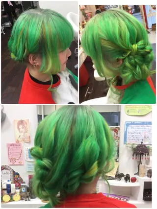 セミロング カラー 加藤 直樹のヘアスタイル