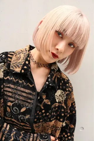 ミディアム カラー 似合わせカラーパーマ 🌿kitin米川のヘアスタイル