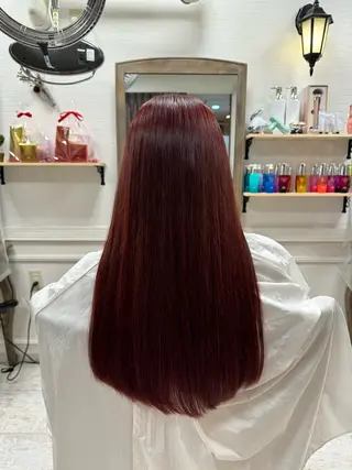 ロング カラー 鶴田 琴美のヘアスタイル