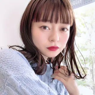 ミディアム カラー 大人可愛いショート 原田美千留のヘアスタイル