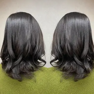ミディアム tocca 💜石田愛結💜のヘアスタイル
