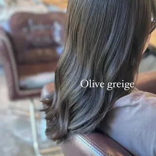 セミロング カラー 髪質改善カラー ブラウン🤎YUMEのヘアスタイル