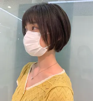 ショート 似合わせカラー/艶 髪質改善/ヨシザキのヘアスタイル