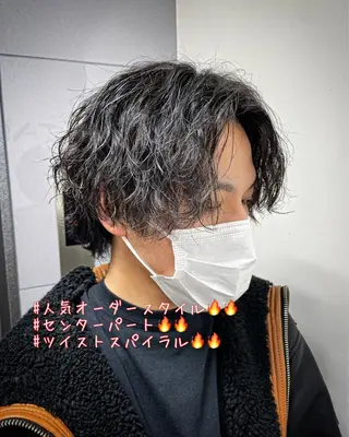ショート パーマ メンズ 🔥Mackey🔥 メンズ特化型美容師のヘアスタイル