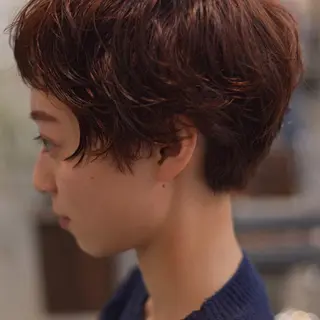 ショート カラー パーマ tension 【テンション】のヘアスタイル