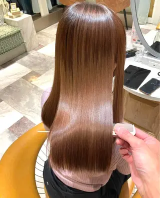 セミロング カラー yuto 金山/透明感カラーのヘアスタイル