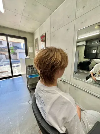 カラー パーマ メンズ Re:Live 澁谷玄のヘアスタイル