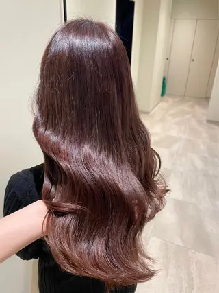 セミロング カラー ヘアアレンジ 🪞official FRUITS渋谷🩰のヘアスタイル