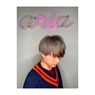 ショート カラー メンズ 二ヶ月綺麗が続く デザイン/星野六三四のヘアスタイル