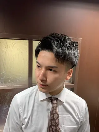 ショート メンズ ヒロ銀座 バーバーショップ神楽坂所属・ひらお あおとのヘアスタイル