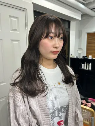 ロング カラー レイヤーボブ/ 艶カラー/サナ🌼のヘアスタイル