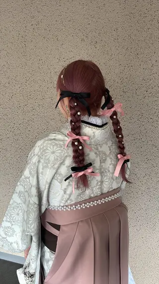 セミロング ヘアアレンジ chouette/ 根本優希のヘアスタイル