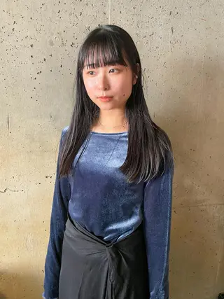 ロング カラー パーマ/レイヤー 岩山丈一郎のヘアスタイル