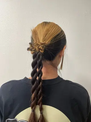 ロング ヘアアレンジ ながの みさきのヘアスタイル