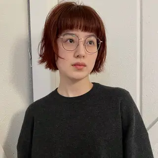 ショート カラー 野村矩樂/パーマ /縮毛矯正のヘアスタイル