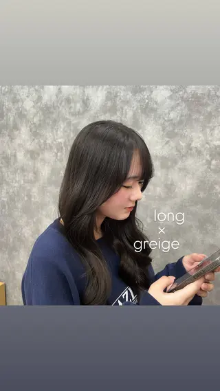 ロング カラー Naurra所属・Naurra かえでのヘアスタイル