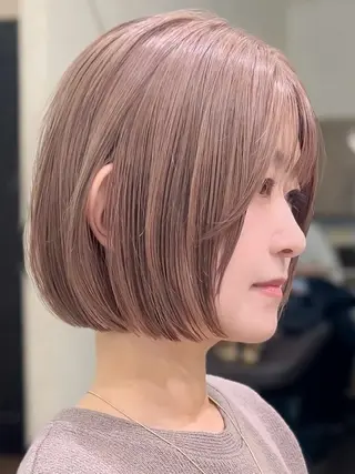 ショート カラー ⭐️似合わせボブ ⭐️かえでのヘアスタイル