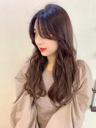 ロング カラー 藤間 帆乃夏（とうまほのかのヘアスタイル