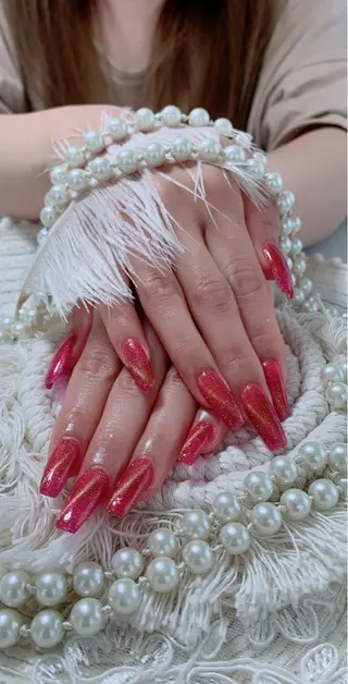 ネイル ネイルサロンAiri 長さ出し·シンプルのネイルデザイン