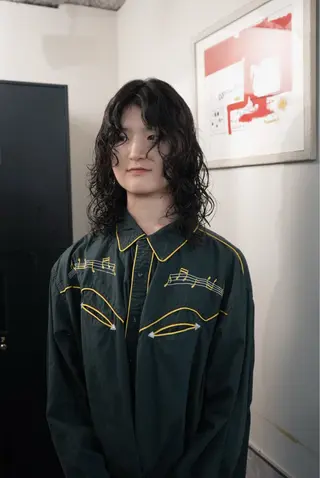 ミディアム パーマ 新宿/ハイトーン /パーマ/戸羽のヘアスタイル