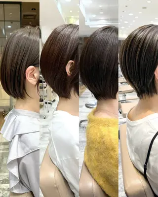 ショート カラー 💍新宿ショート 💍岩田莉奈のヘアスタイル
