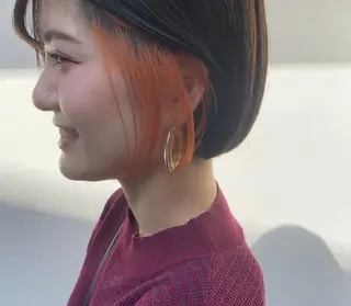ショート カラー tonari 梅田、中崎町のヘアスタイル