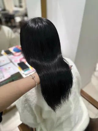 ミディアム カラー 髪質改善透明感カラー 🩶Nanakoのヘアスタイル