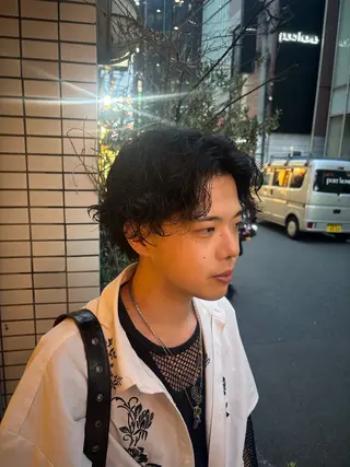 パーマ メンズ ボブ/メンズ/パーマ /Tamakiのヘアスタイル