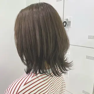 ミディアム カラー レイヤー✂︎赤み消し 髪質改善/井上健太のヘアスタイル