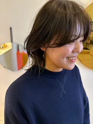 カラー ミディアム 藤野 けいごのヘアスタイル