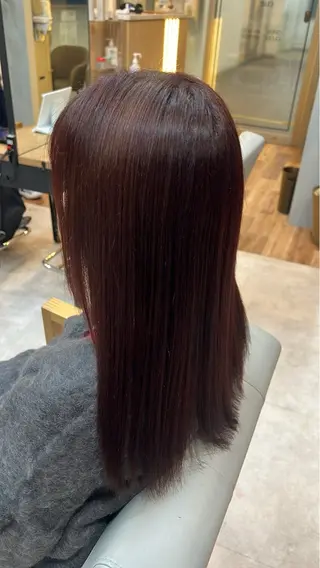 セミロング カラー 艶髪💫透明感/ Wカラー/レンのヘアスタイル