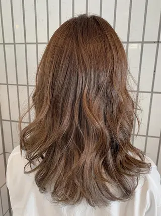 セミロング カラー ハットリ /北習志野のヘアスタイル