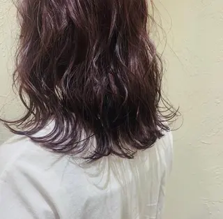ミディアム カラー 角岡 真帆のヘアスタイル