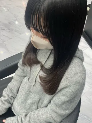 セミロング 🐥くまがい💛 ダブルカラー／パーマのヘアスタイル